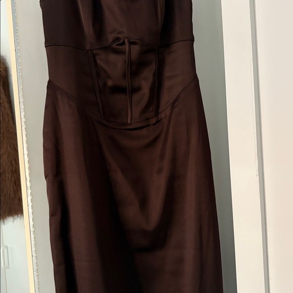 Abercrombie & Fitch Satin Corset Midi Dress - Picture 4 of 5